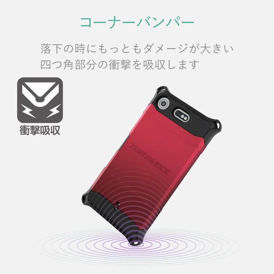 Funda Compacta ELECOM Xperia XZ1 SO-02K (docomo) ZEROSHOCK Estándar Foto 3 de 4