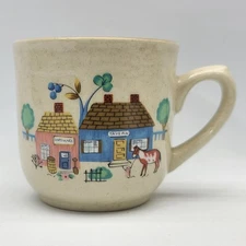 ⭐️ Vintage International Tableworks Heartland Village Stoneware Coffee Tea Cup