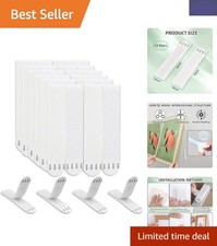 Reusable Adhesive Picture Hanging Strips - Perfect for Art and Frames, 12 Pairs