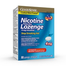 4mg Nicotine Polacrilex Lozenges Ice Mint Stop Smoking Aid Good Sense Brand