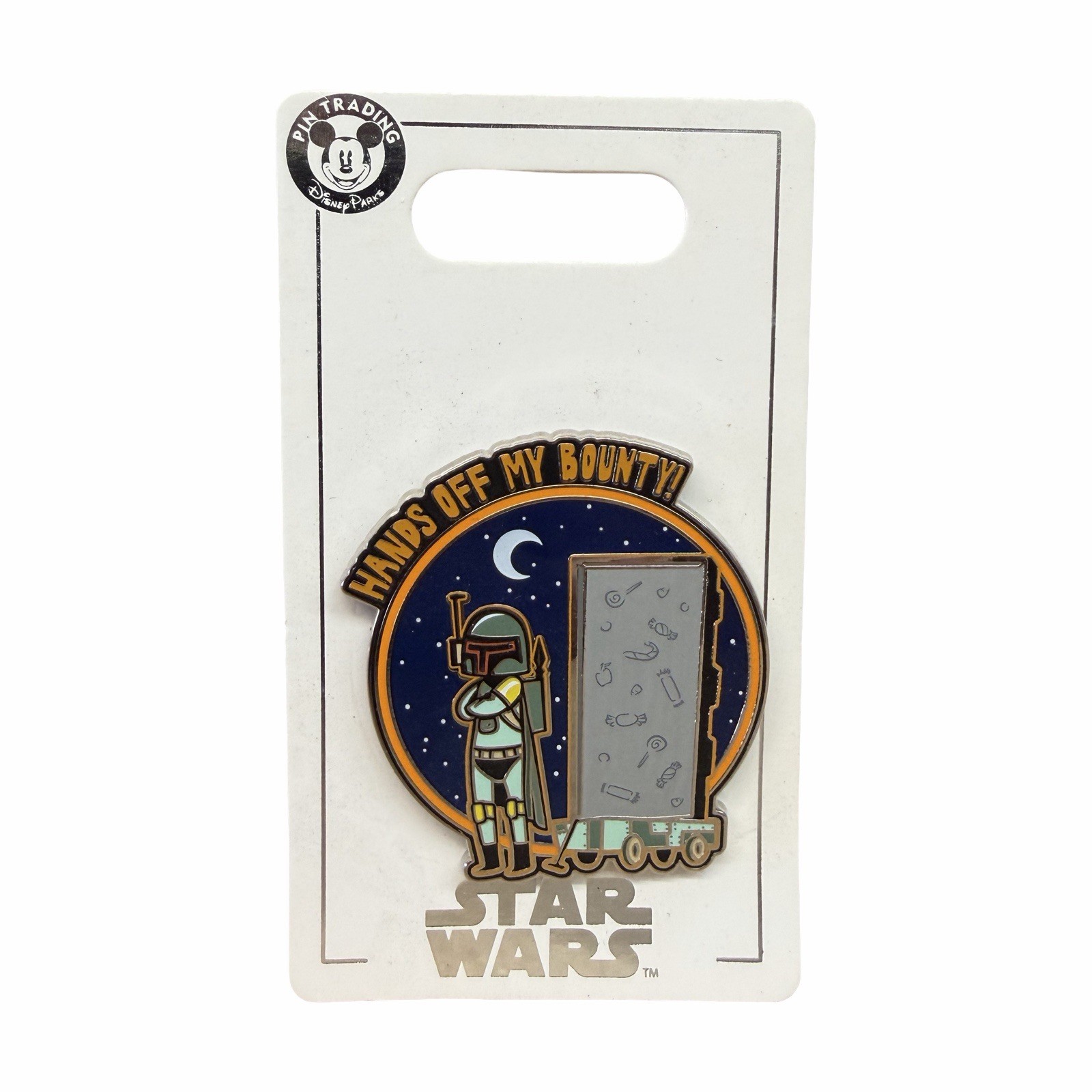 Disney Parks Halloween 2020 Star Wars Boba Fett Hands Off My Bounty Pin