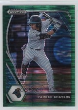 2021 Panini Prizm Draft Picks Green Pulsar Prizm Parker Chavers #PDP196 rs2