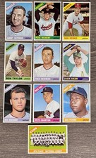 1966 Topps Baseball 10 Card Lot Vintage EX/MINT Or Better NICELY CENTERED