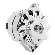 Chrome 1 Wire GM Alternator 100 Amp New Self Exciting High Output One wire