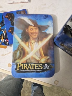 Wizkids Pirates Strategy Game Collectors Tin with Various Ships Cards Checklists
