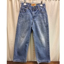 Old Navy's Loose Blue Jeans Vintage Y2K '05 Adjustable Waist Boys Size 8 Reg