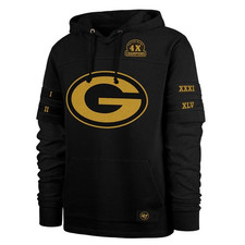 Packers 4X Gold Cornerback Hoodie -Mens hooded sweatshirt
