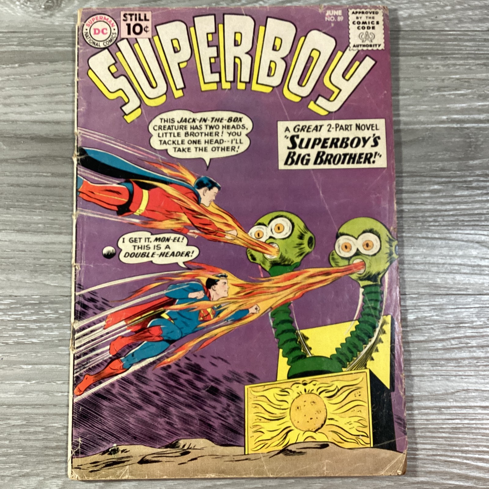 Superboy #89 1961 DC VG/FN 1st Mon-El 2nd Phantom Zone Key