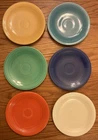 Vintage Fiestaware - Set of six 6" bread plates in the original 6 colors