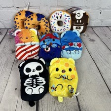 Large Lot 9 Bears Vs Donuts Beanie Plush Honey Bear Skeleton 5-5.5  