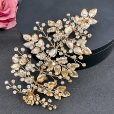 Wedding Hair Pieces for Brides, Bridal Hair Accessories Champagne Champagne