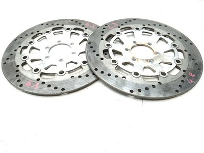 PAAR BREMSSCHEIBEN VORNE 4,8 MM FRONT BRAKE DISC CAGIVA V-RAPTOR 1000 00-05