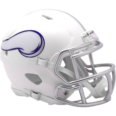 #ad Minnesota Vikings White Alternate 2024 Riddell Speed Mini Football Helmet $36.95