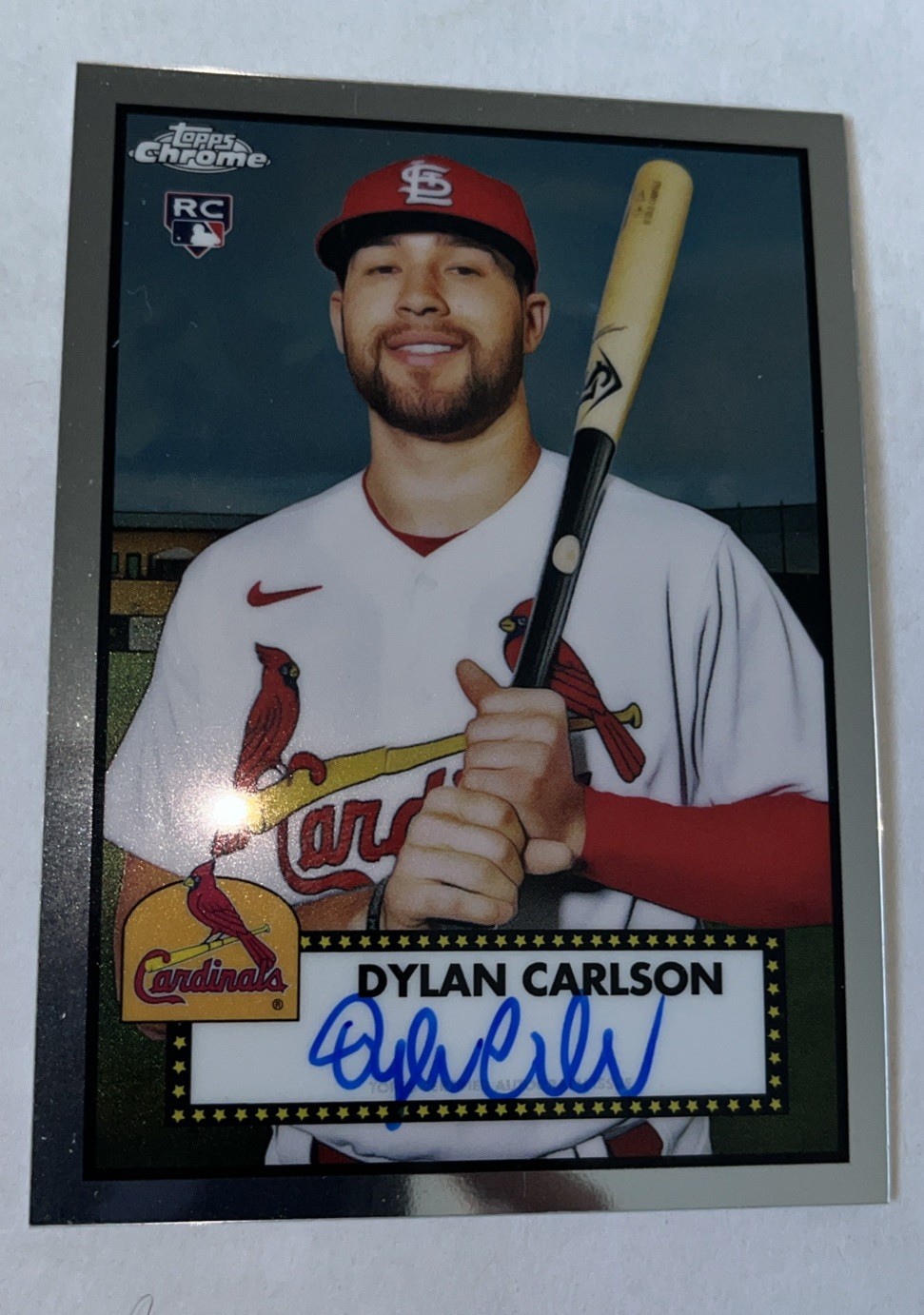 2021 Topps Chrome Platinum Anniversary DYLAN CARLSON Rookie Auto #PA-DLC