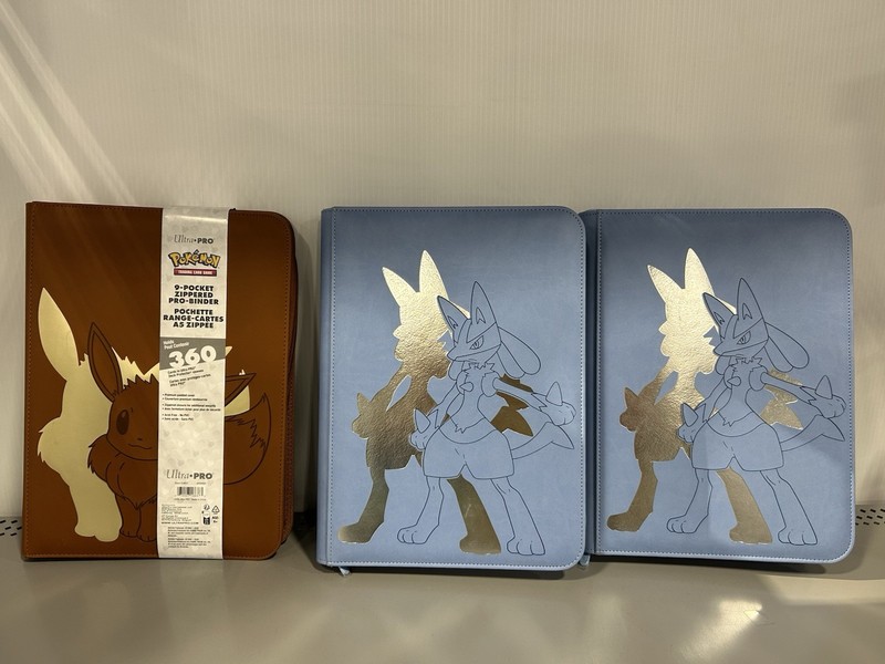 Lot Ultra PRO Elite Series Lucario 9 Pocket Zippered Binder for Pokémon TCG