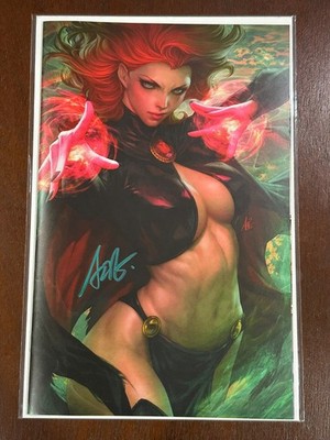 X-Men United 1 ARTGERM SIGNED Madelyne Pryor Goblin Queen Planet Con Variant COA
