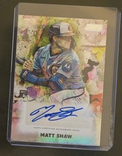 2025 Topps Stadium Club Matt Shaw Abstract Auto RC Rookie #AA-MS Cubs NM-Mint