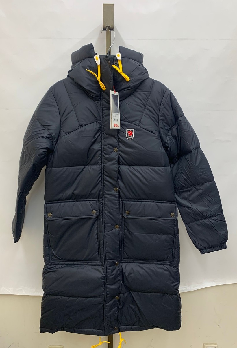 Fjallraven Women's Expedition Long Down Parka in Black Choose Size