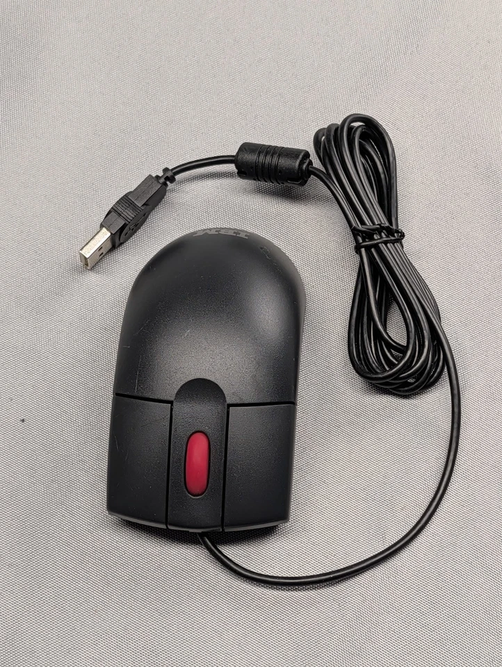 IBM MO28UOL Mouse 3 Button USB Opticall PC Computer Mice Black Vintage - Image 3 of 4