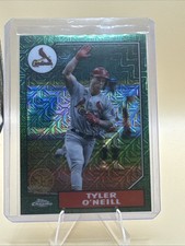 2022 Topps Chrome Tyler O’Neill 35th Anniversary Green. 54/99