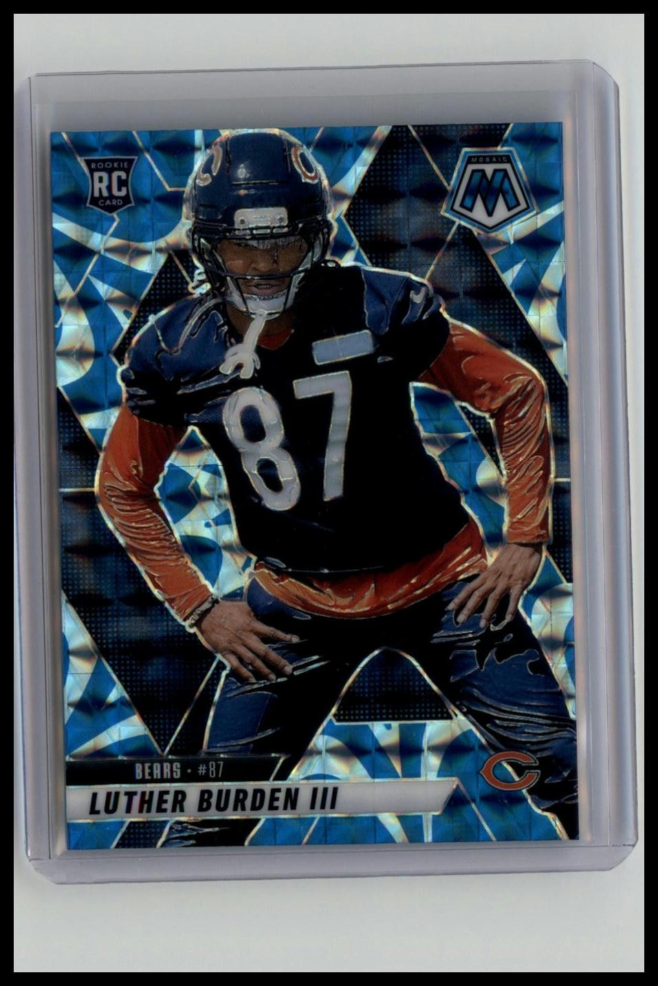 2025 Panini Mosaic #383 Luther Burden III Mosaic Reactive Blue