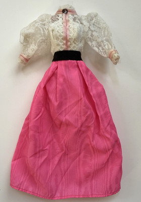 Vintage 1982 Superstar Era Angel Face Barbie Original Lace DRESS ONLY, Nice,