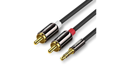 Kabel Ugreen AV116 10583 audio mini jack 3,5 mm (męski) / 2RCA (męski) 1.5m - cz
