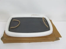 Williams - Sonoma 9065848, Rectangular Slate Board w/ Rope ;Handles