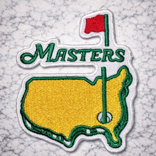 MASTERS GOLF EMBROIDERED IRON ON PATCH 2.5"X3.5" FREE SHIPPING TRACKING