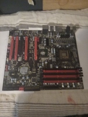 EVGA X58 Classified 3 Way SLI  W / Manuals CD Disc Bent Pins # Pc1