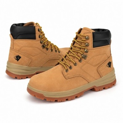 Herman Survivors Grizzly Leather Boots Mens 8W Wheat Steel Toe Work Boots New