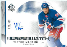 2024-25 SP Authentic Horizontal Future Watch Auto #167 Victor Mancini /599