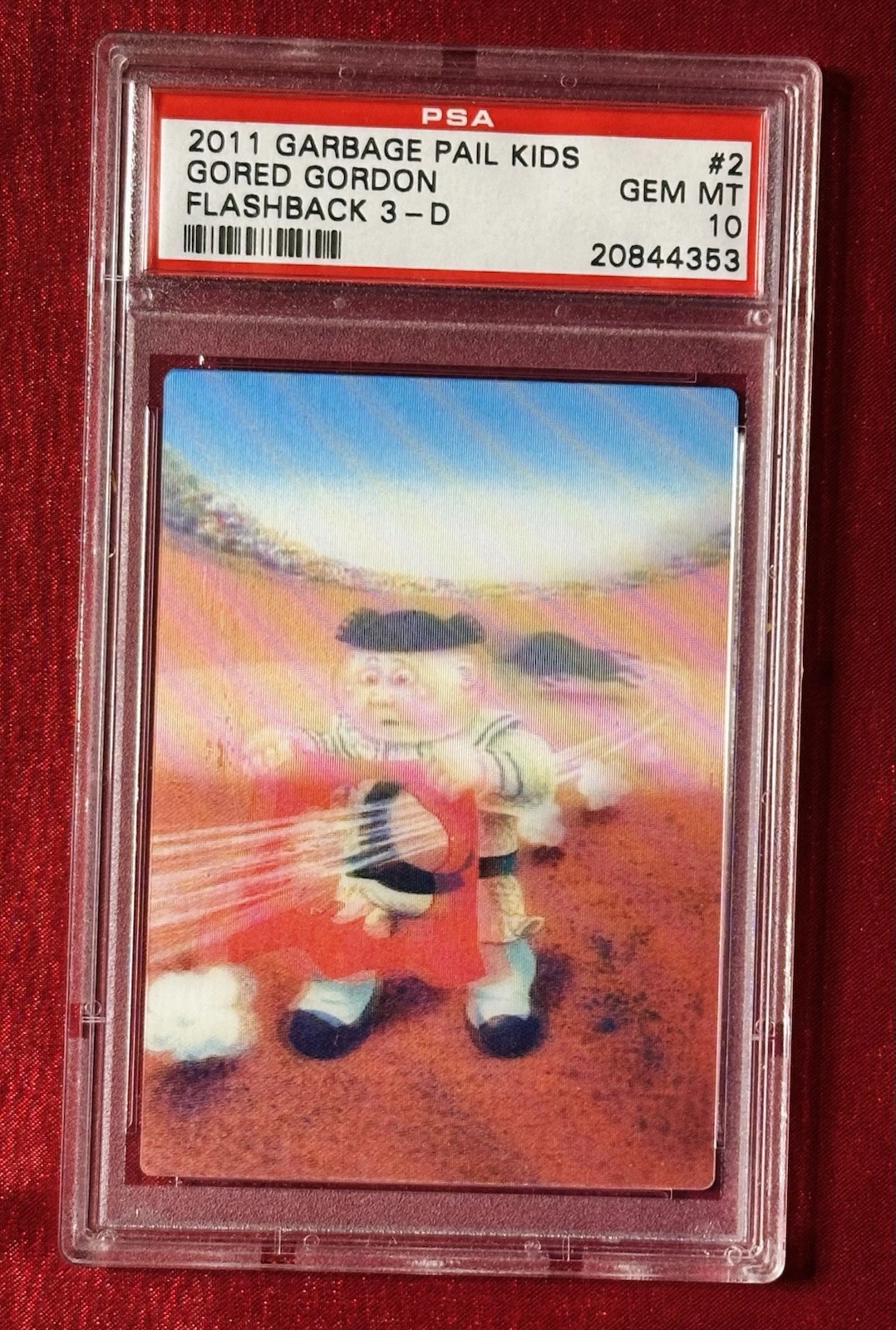 2011 Topps 2011 Garbage Pail Kids Flashback 3-D Series 2 #2 Snotty Dotty front