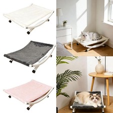 Elevated Pet Lounger Stylish Raised Cat Cot for Indoor Use Puppy Small Dog