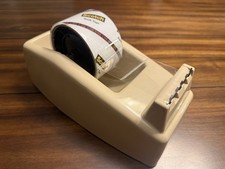 Scotch 3M C-22 Heavy Duty Double Roll Tape Dispenser Model 38100 Beige