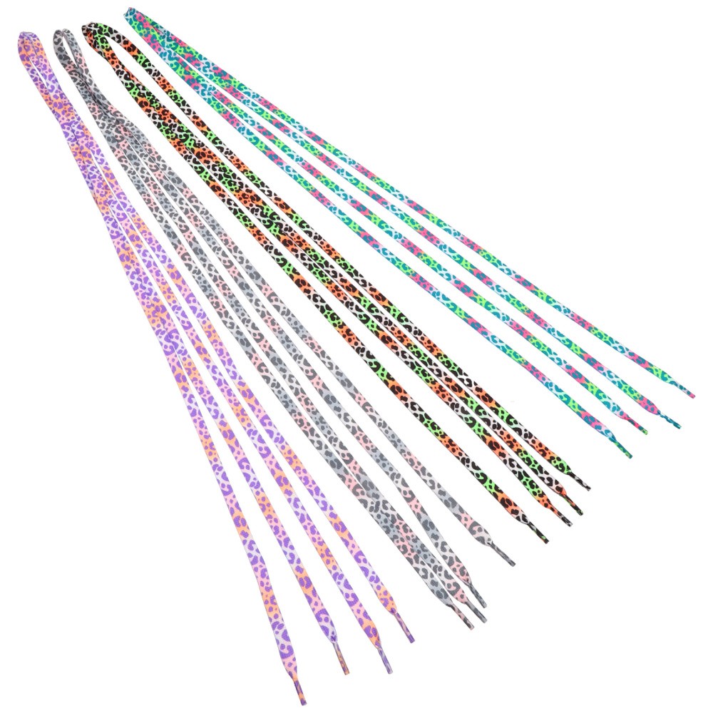 APL 4 Paia Lacci Uomo E Donna Lacci Leopardati per Scarpe Da Ginnastica