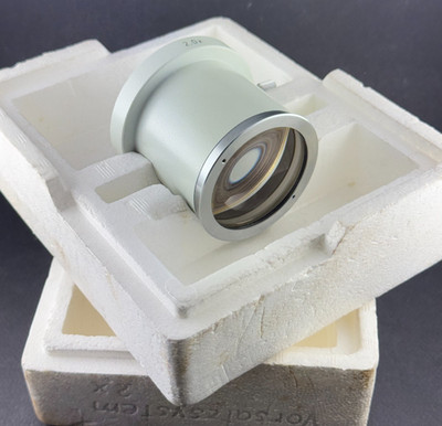 CARL ZEISS 2.0X LENS MICROSCOPE adapter magnifier amplival leitz laboval Vorsatz