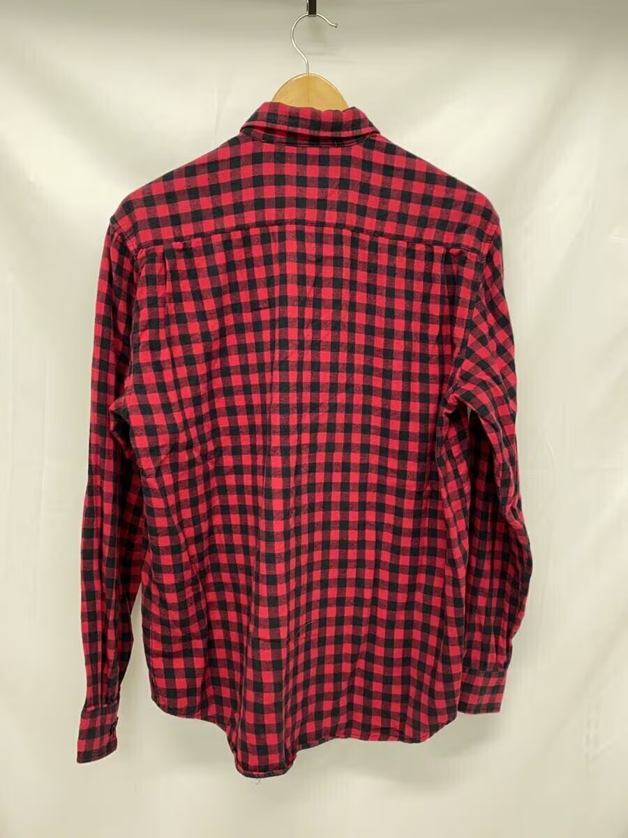 STUSSY Long Sleeve Shirt M Cotton RED Gingham CK thumbnail 2