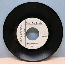 Kip Anderson Here I Am bw Try Me Tomorrow 501 DJ Copy Promo 45 RPM 7"
