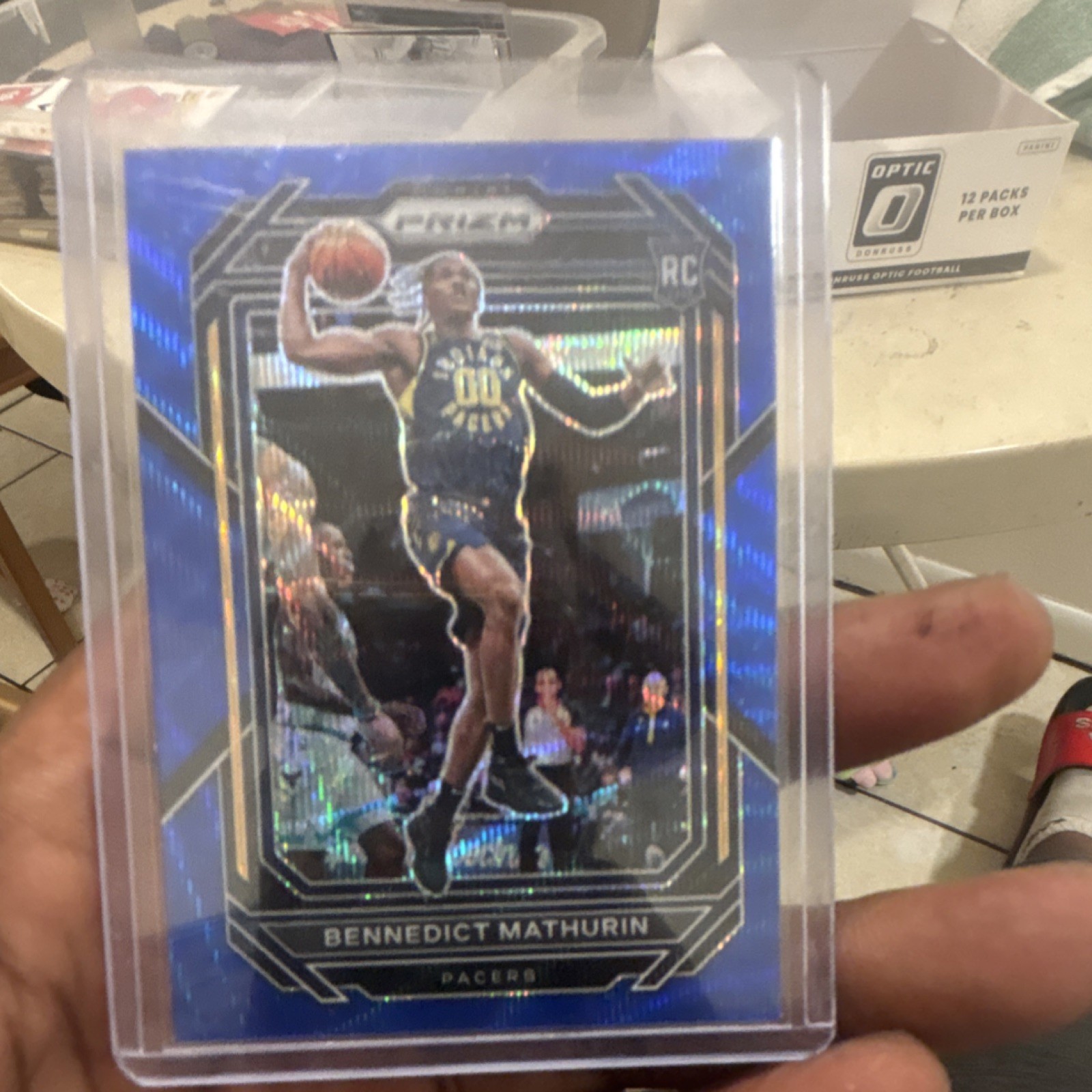 2022-23 Panini Prizm Bennedict Mathurin Blue Wave Prizm Rookie #254 Pacers