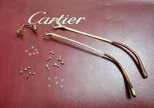 Auth Cartier Small C-decor Spare Parts/Replacement - Gold