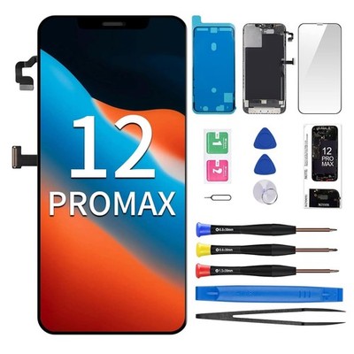 CYKJGS for iPhone 12 Pro Max Screen Replacement with Earpiece Proximity... 
