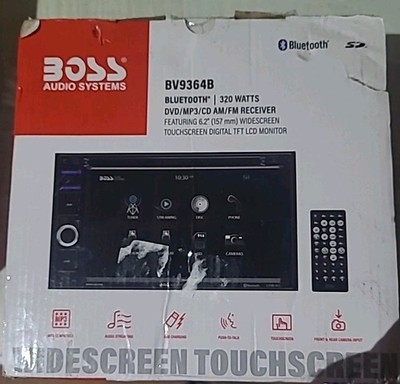 Boss Audio Systems BV9364B Car DVD Player, Bluetooth, 6.2 Touchscreen, USB, SD