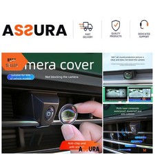 2PCS Car Camera Protective Cover Front Bumper Lens Guard Anti-Scratch PC Shield