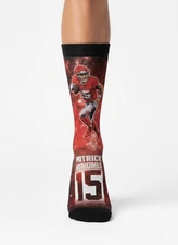 Kansas City Chiefs Patrick Mahomes Men's Mens Socks Size 8-12 NWT