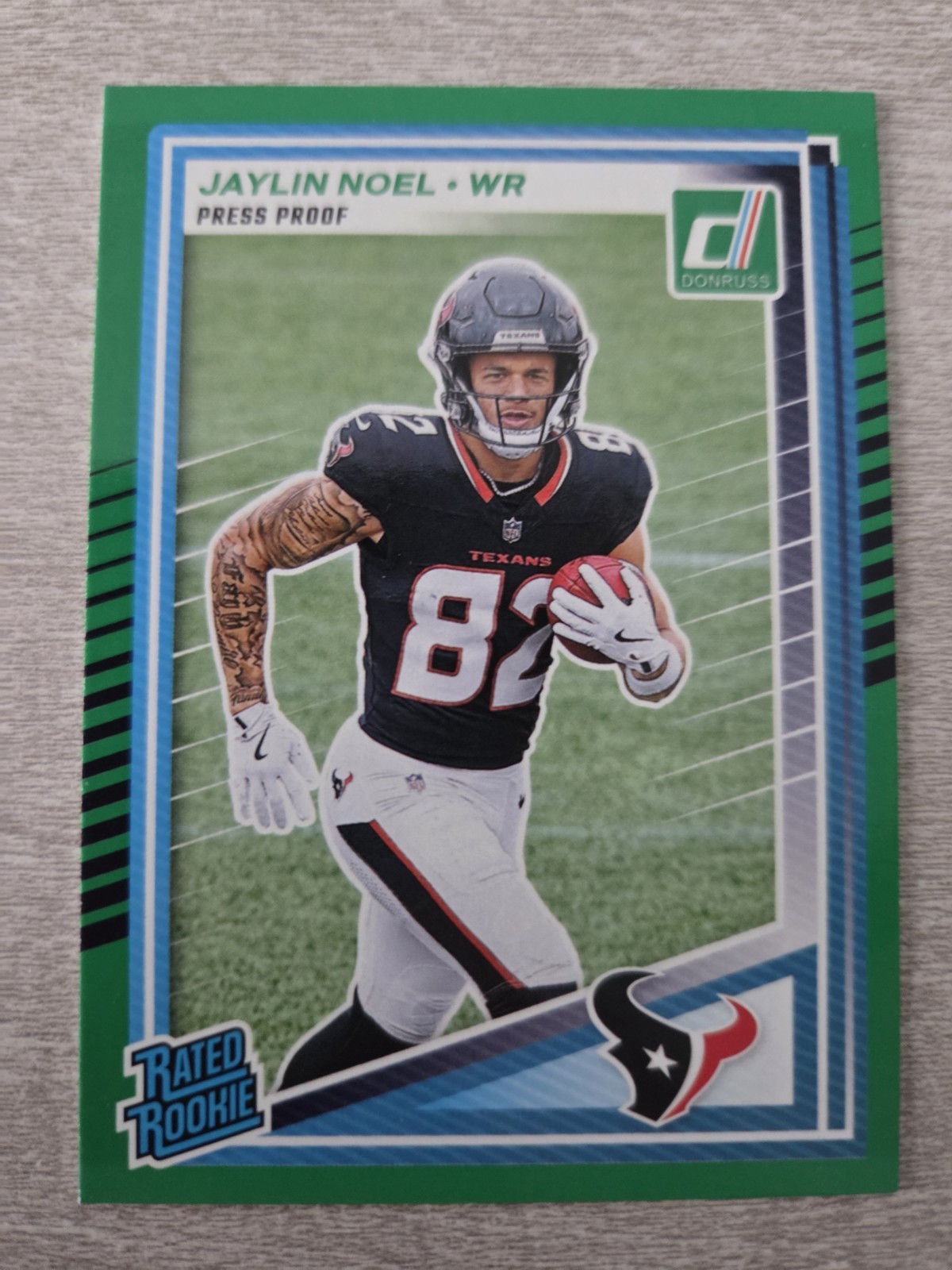2025 Panini Donruss - Rated Rookie Jaylin Noel #324 Press Proof Green (RC)
