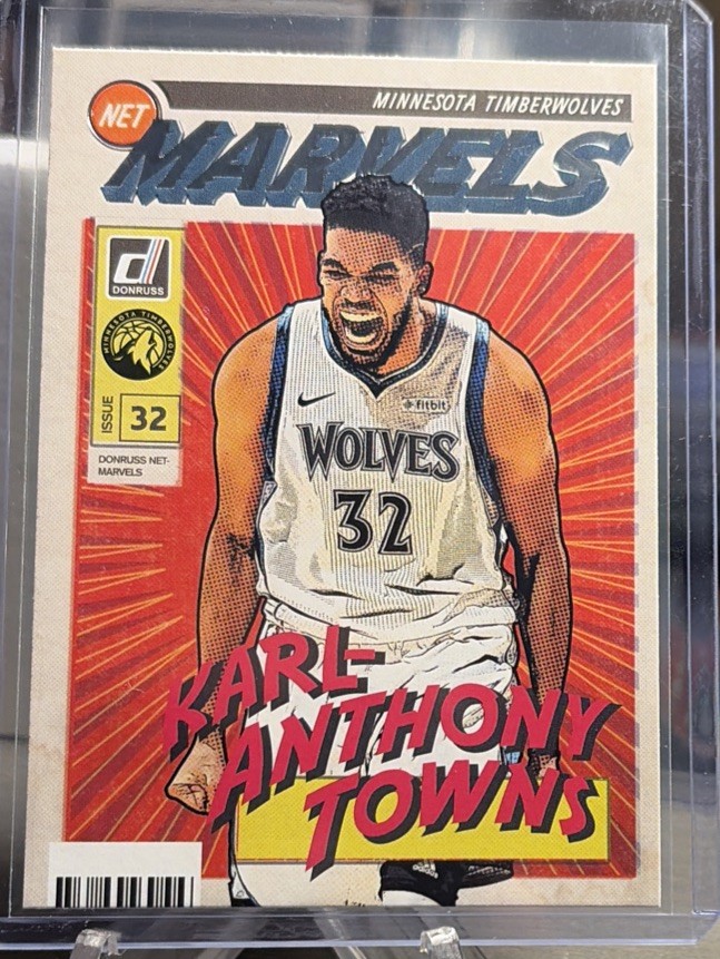2019-20 Donruss Karl-Anthony Towns Net Marvels Press Proof #6 Timberwolves
