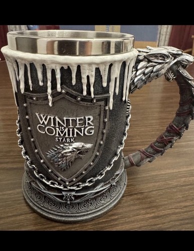 Nemesis Now HBO Game of Thrones House Stark "Winter Is Coming" Tankard Stein Mug