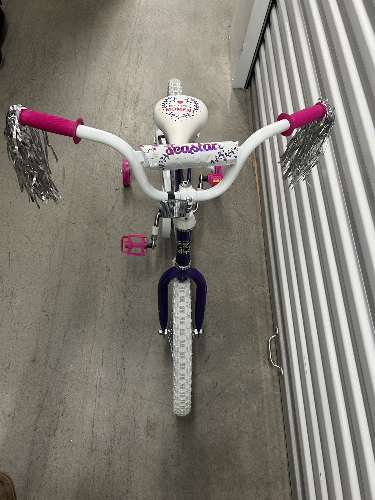 Huffy Seastar Kids Bike 16 Inch Girls Bike Training Wheels Included