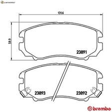 BREMSBELAGSATZ SCHEIBENBREMSE P 30 018 FÜR HYUNDAI JM TUSCANI SONATA/IV/Mk/III